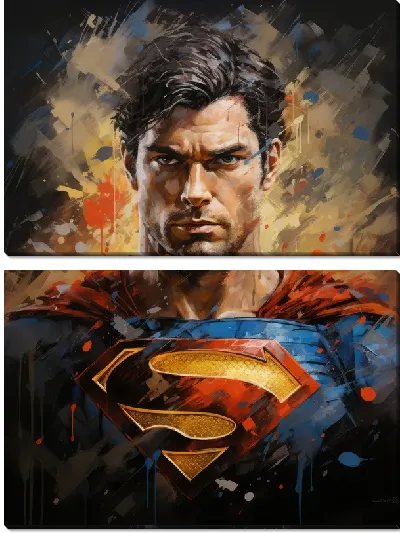 Модульная картина Супермен №5