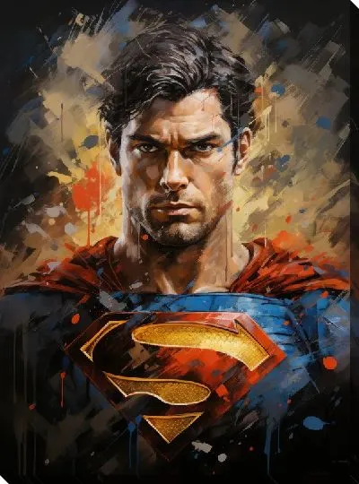 Картина маслом Супермен №5