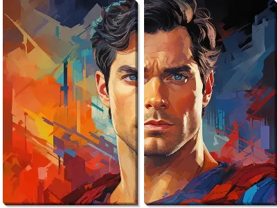 Модульная картина Супермен №6