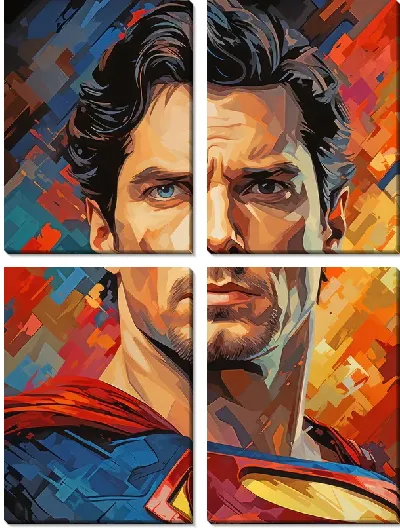 Модульная картина Супермен №9