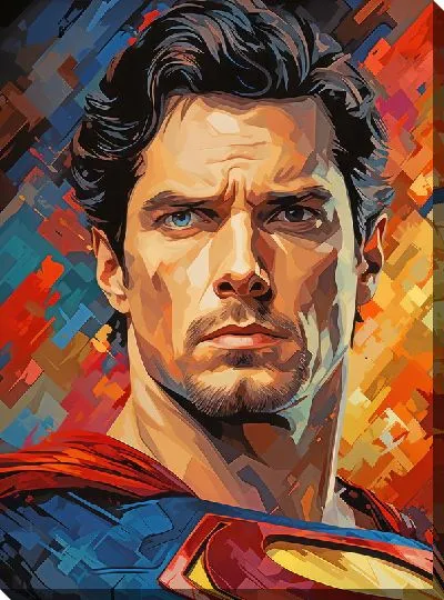 Картина маслом Супермен №9