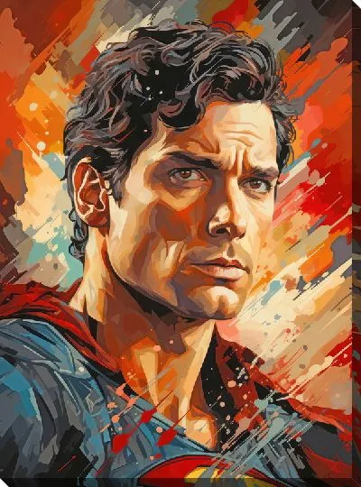 Картина маслом Супермен №10