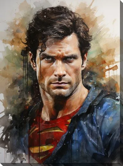 Картина маслом Супермен №14