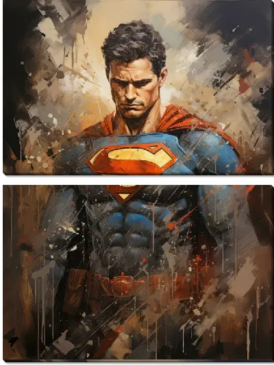 Модульная картина Супермен №15