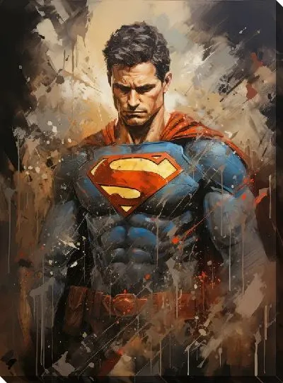 Картина маслом Супермен №15