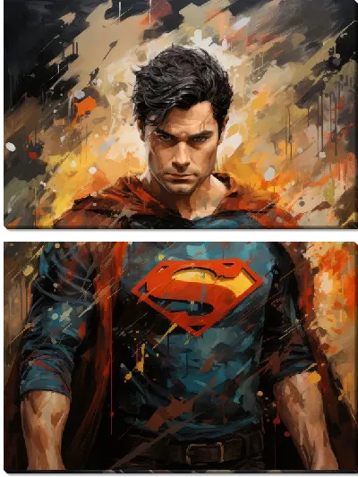 Модульная картина Супермен №16