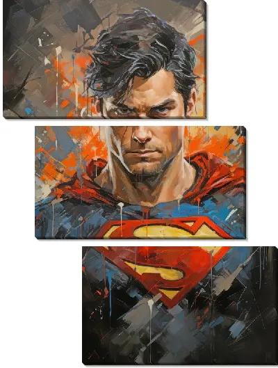 Модульная картина Супермен №17