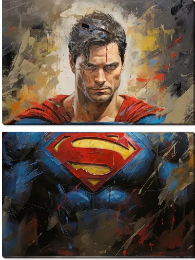 Модульная картина Супермен №18