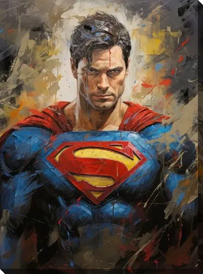 Картина маслом Супермен №18
