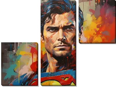 Модульная картина Супермен №20