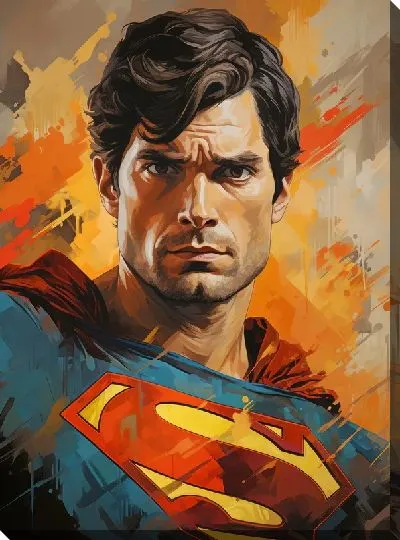 Картина маслом Супермен №21