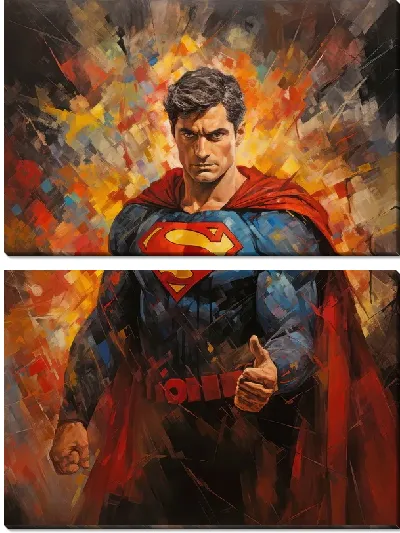 Модульная картина Супермен №22