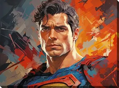 Картина маслом Супермен №23