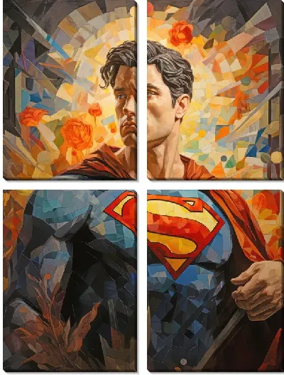 Модульная картина Супермен №24