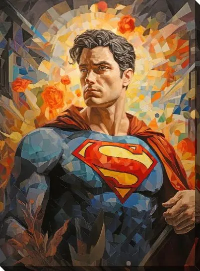 Картина маслом Супермен №24