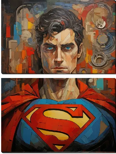 Модульная картина Супермен №25
