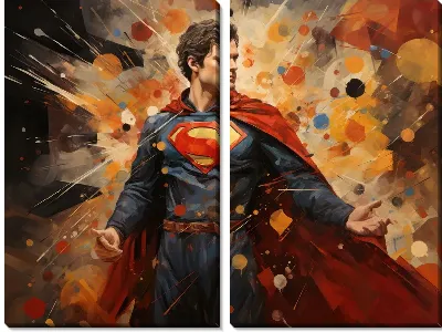 Модульная картина Супермен №27