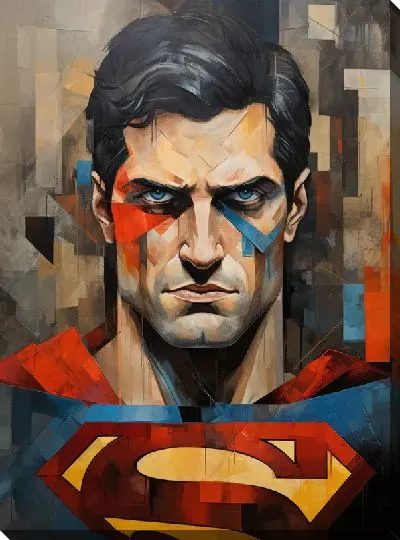 Картина маслом Супермен №31