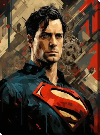 Картина маслом Супермен №33