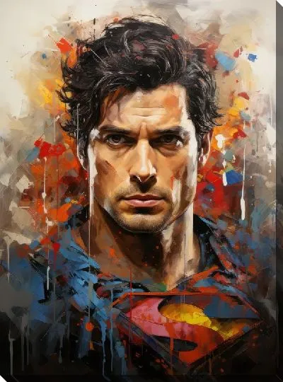 Картина маслом Супермен №34