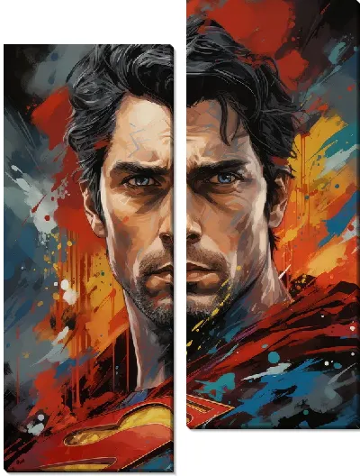 Модульная картина Супермен №36