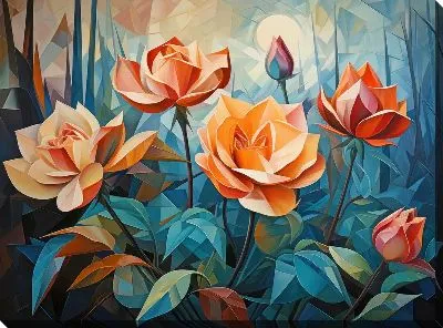 Картина маслом Кувшинки №35