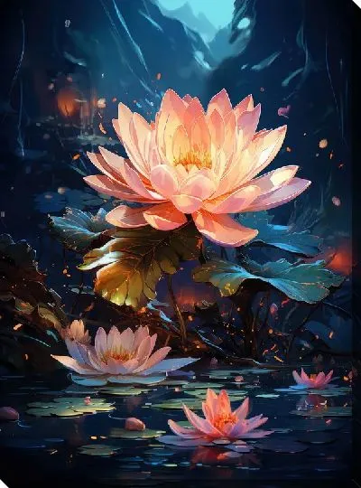 Картина маслом Кувшинки №50