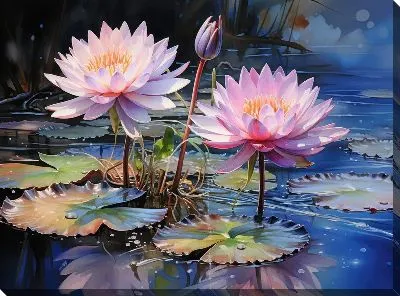 Картина маслом Кувшинки №83