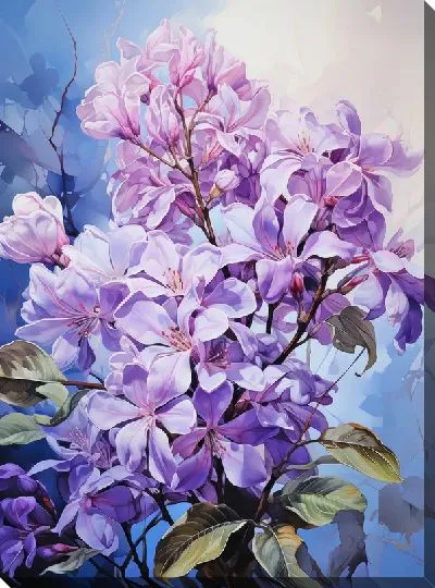 Картина маслом Красивая сирень