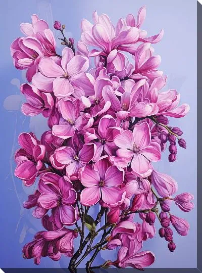 Картина маслом Распустившаяся сирень