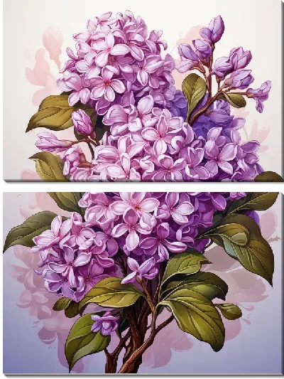 Модульная картина Летняя сирень №21