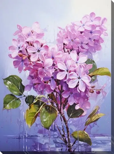 Картина маслом Сирень №30