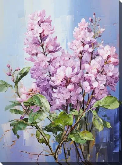 Картина маслом Сирень №311