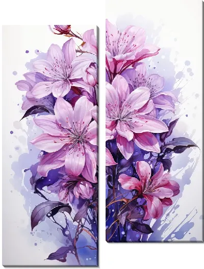 Модульная картина Сирень №33