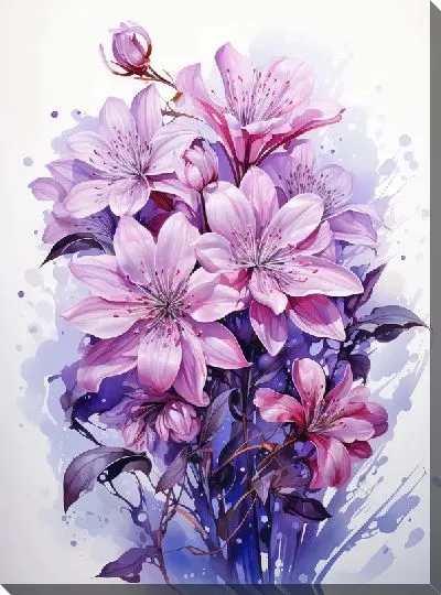 Картина маслом Сирень №33