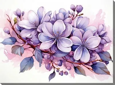 Картина маслом Сирень №34