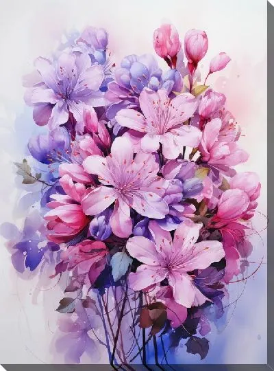 Картина маслом Сирень №35