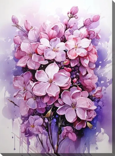 Картина маслом Сирень №36