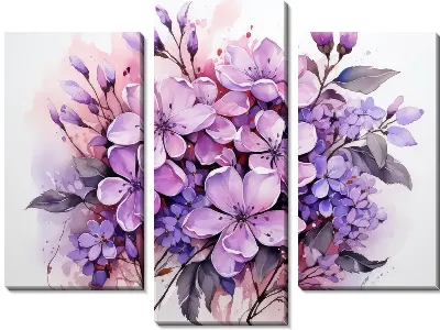 Модульная картина Сирень №38