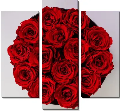 Букет роз сверху