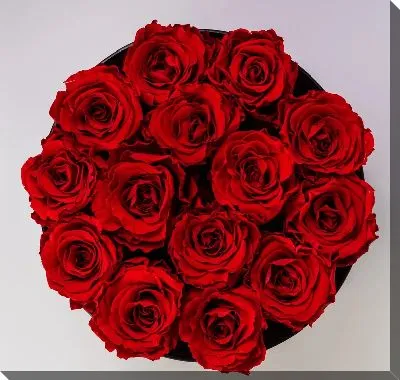 Букет роз сверху