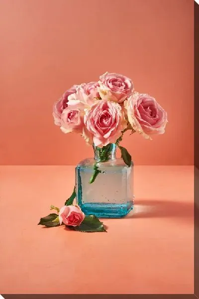 Постер Розы в стекле
