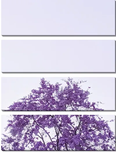 Модульная картина Сиреневое дерево №2