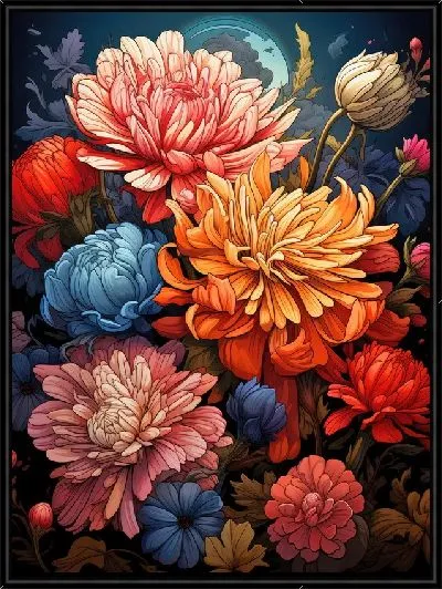 Картина Винтажные астры