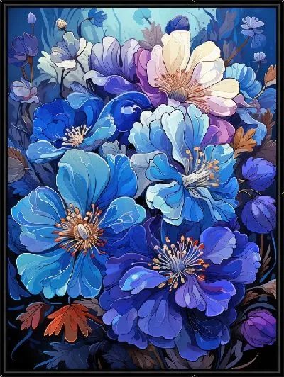Картина Синие фиалки