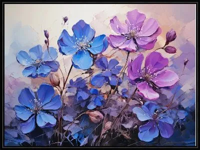 Картина Фиалки №46