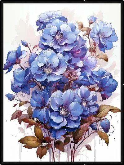 Картина Фиалки №64