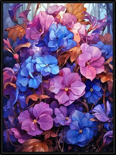 Картина Фиалки №65