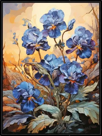 Картина Фиалки №70