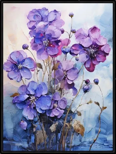 Картина Фиалки №72
